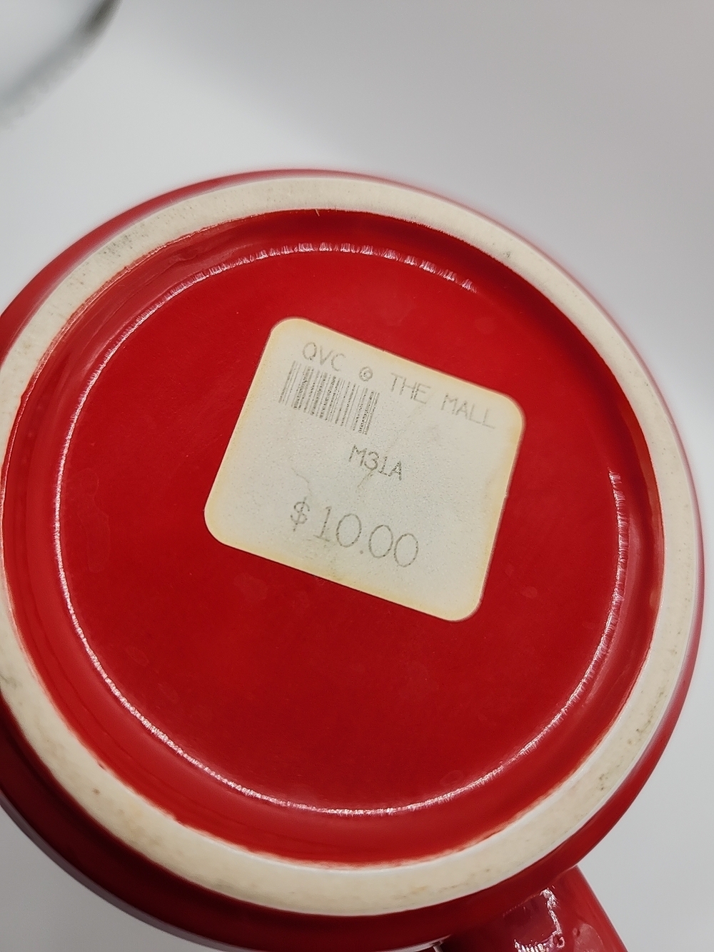 QVC Red Logo Ceramic Coffee Mug - Picture 7 of 8